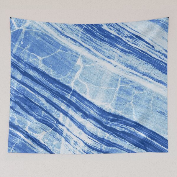 Item preview, Abstract Marble - Denim Blue designed and sold by SilverPegasus.