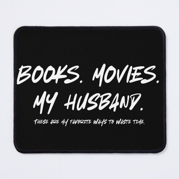 Item preview, Funny Books Movies My Husband Unisex Jersey Short Sleeve Tee, Hobbies Tee, Sarcastic Graphic Shirt, Gift for Book Lover, Movie Buff Shirt designed and sold by tastodesign.