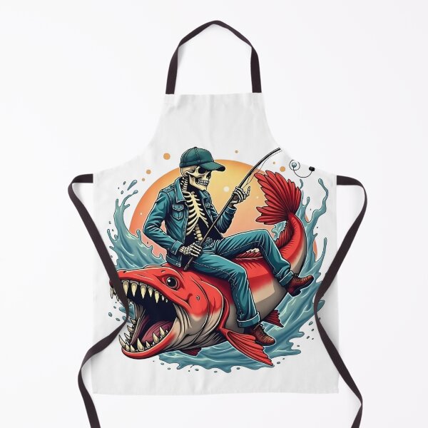 Item preview, Red Monster Fish and Skeleton Rider Design  designed and sold by Casanova7000.