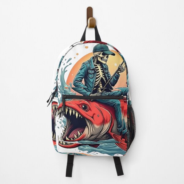 Item preview, Red Monster Fish and Skeleton Rider Design  designed and sold by Casanova7000.