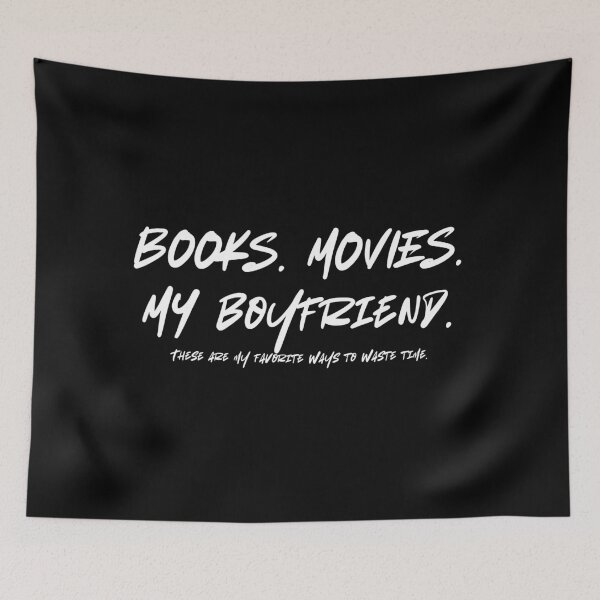 Item preview, Funny Books Movies My Boyfriend Unisex Jersey Short Sleeve Tee, Hobbies Tee, Sarcastic Graphic Shirt, Gift for Book Lover, Movie Buff Shirt designed and sold by tastodesign.