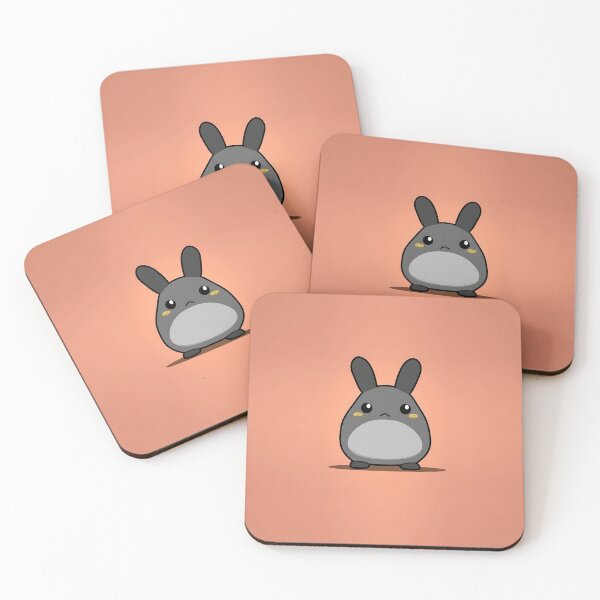 Item preview, Cute Minimalist Gray Rabbit Illustration designed and sold by GoldenTealArts.