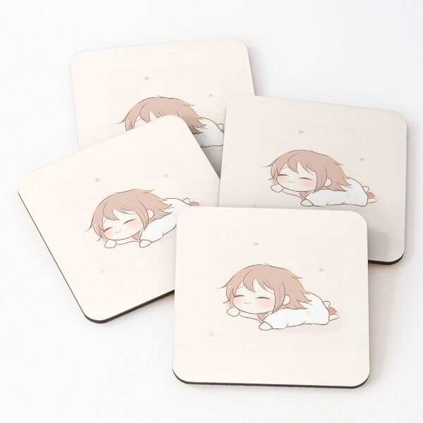 Item preview, Sleeping Chibi Girl in White Pajamas designed and sold by GoldenTealArts.