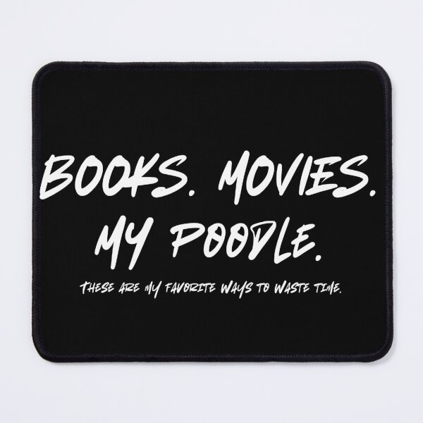Item preview, Funny Books Movies My Poodle Unisex Jersey Short Sleeve Tee, Hobbies Tee, Sarcastic Graphic Shirt, Gift for Book Lover, Movie Buff Shirt designed and sold by tastodesign.