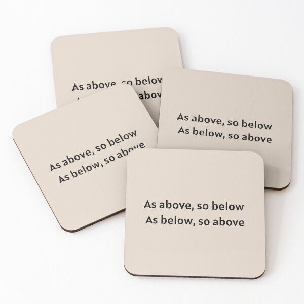 Item preview, As Above So Below Inspirational Quote designed and sold by Goddess888.