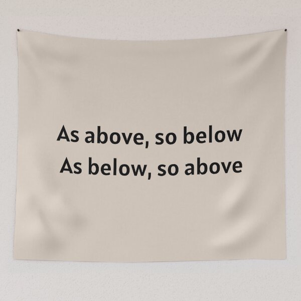 Item preview, As Above So Below Inspirational Quote designed and sold by Goddess888.