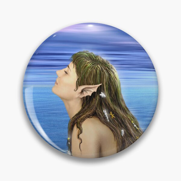 Item preview, Atlantis Mermaid on island beach  designed and sold by GreyForest.