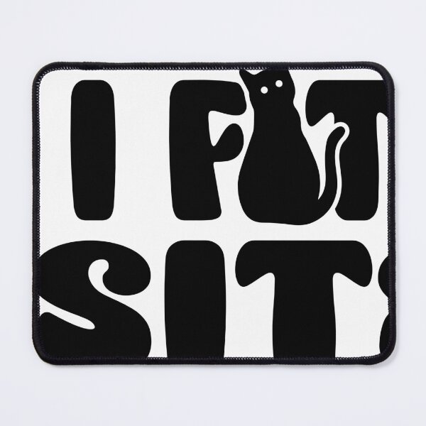 Item preview, If I fits, i sits funny cat design designed and sold by DRNDesign.