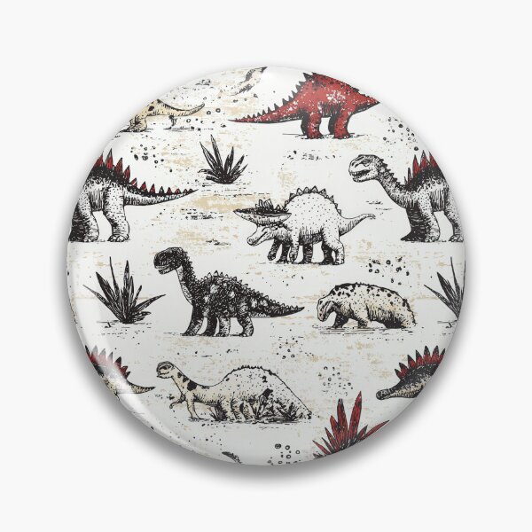 Item preview, Colorful dinosaurs on bright backgrounds in vintage style designed and sold by Piotrek0001.