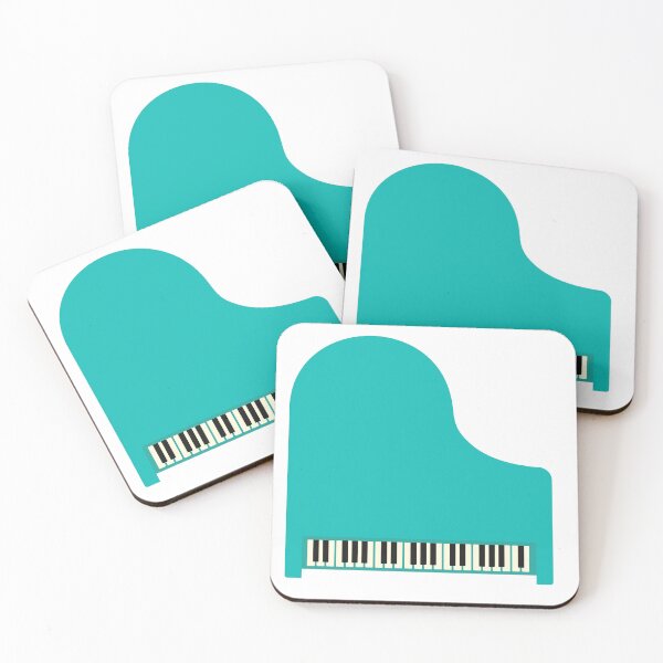 Item preview, Turquoise Blue Grand Piano designed and sold by AtriumHouse.