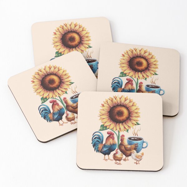 Item preview, Sunflower, Chickens and Coffee designed and sold by 123ks.