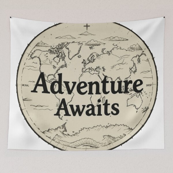 Item preview, Adventure Awaits Map 2 designed and sold by RebelPaintBrush.