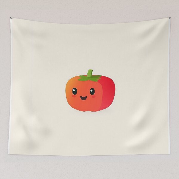 Item preview, Cute Tomato Cartoon Vector Illustration designed and sold by GoldenTealArts.