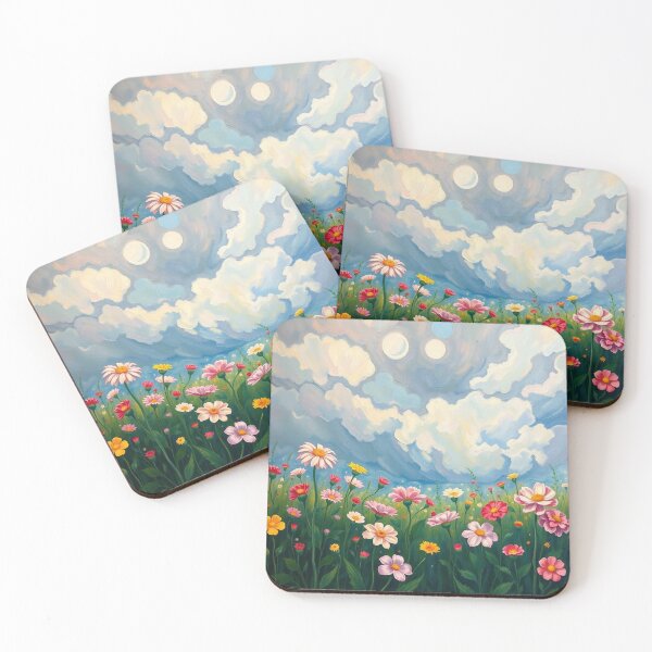 Item preview, Flower Garden beautiful expressionist art nouveau vintage art designed and sold by Vintage Designs +.