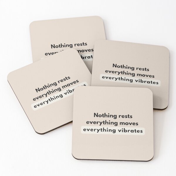 Item preview, Nothing Rests Everything Vibrates Quote designed and sold by Goddess888.