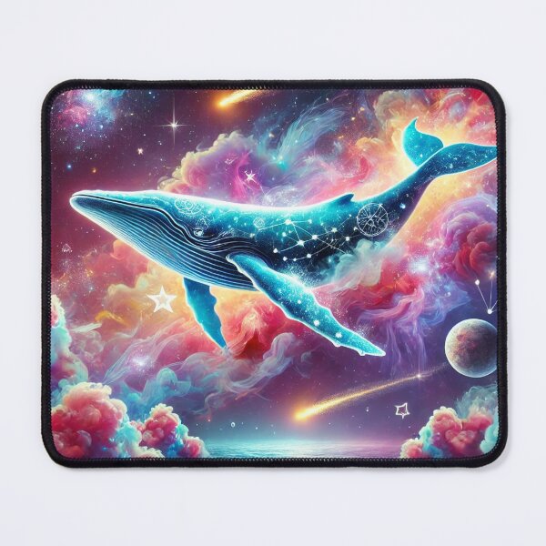Artikelvorschau, "Cosmic Whale Odyssey: Surreal Fantasy Art in Space" entworfen und verkauft von lothieven.