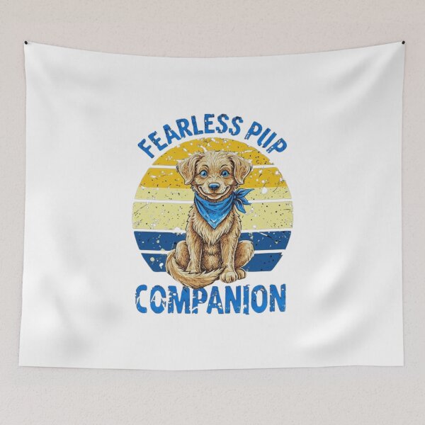 Item preview, Fearless Pup Companion: Brave Dog Illustration for Pet Lovers designed and sold by Colorful-Garden.