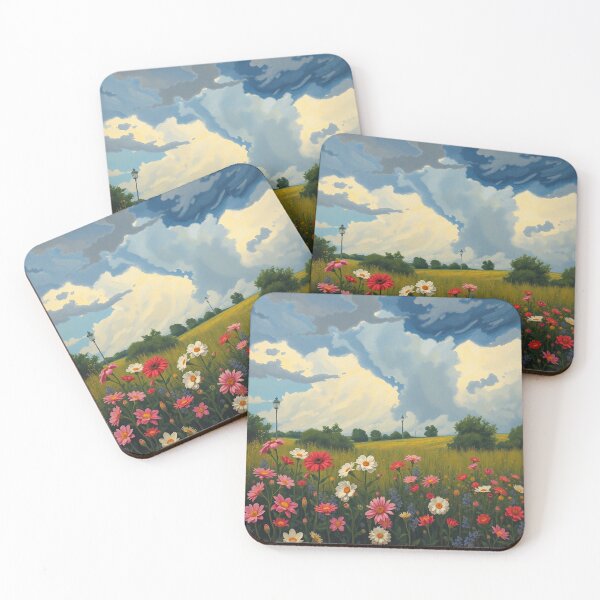 Item preview,  Flower Garden beautiful expressionist art nouveau vintage art designed and sold by Vintage Designs +.