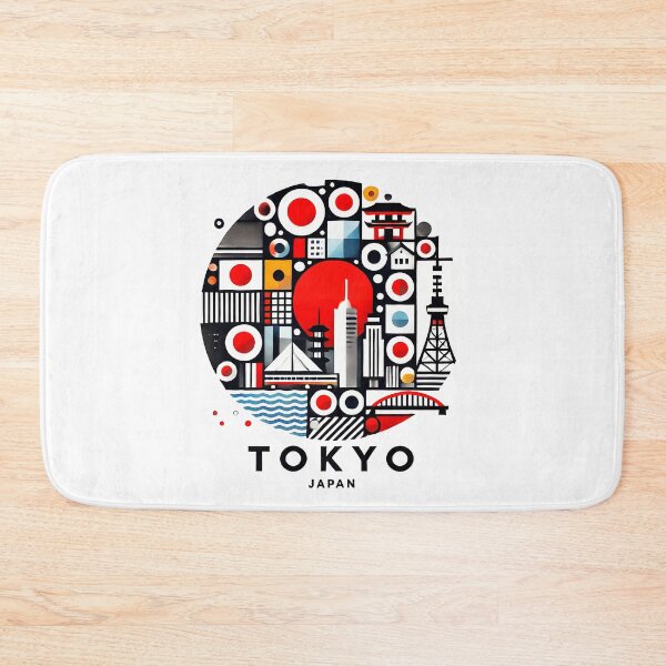Item preview, Tokyo, Japan Cubism Art – Contemporary Travel Design designed and sold by OzzFrequency.