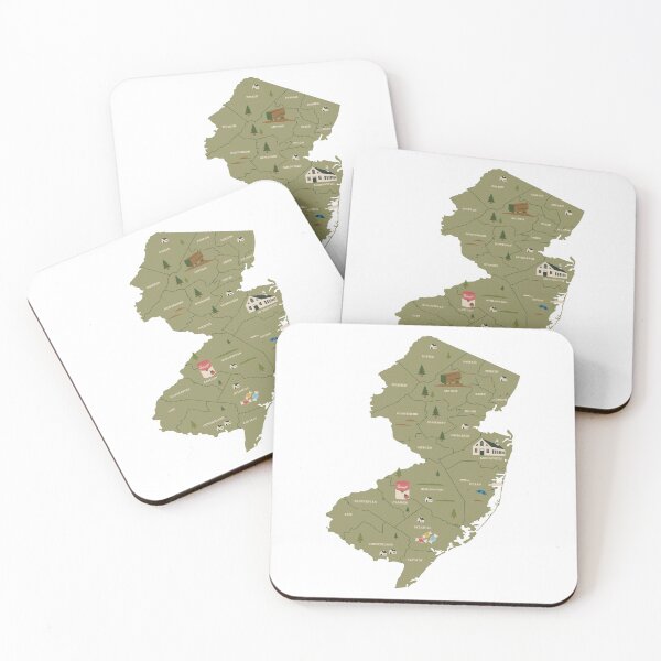 Item preview, Counties of New Jersey designed and sold by the-craft-shop.