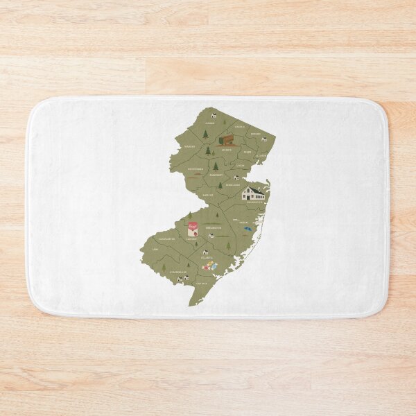 Item preview, Counties of New Jersey designed and sold by the-craft-shop.