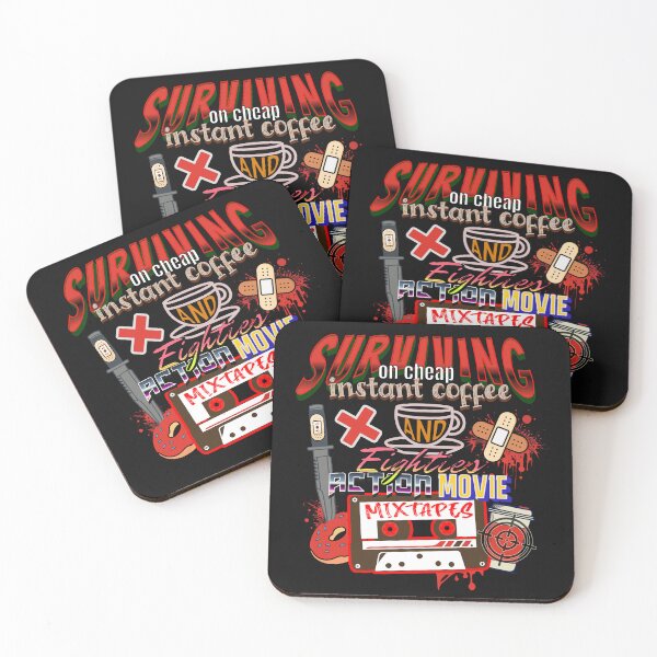Item preview, Cheap Instant Coffee & 80's Action Movie Mixtapes designed and sold by FREEKNSTEIN.
