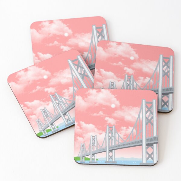 Item preview, Bridge in the pink sky designed and sold by ArsyCreation.