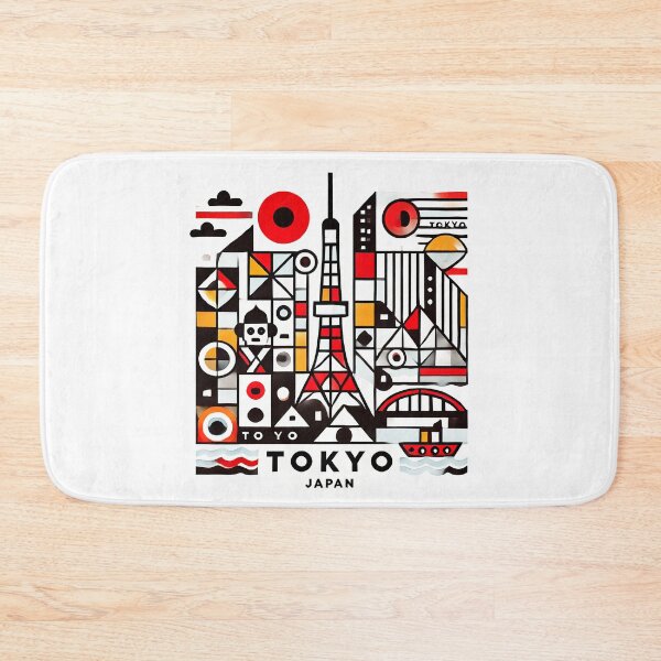 Item preview, Tokyo, Japan Cubism Art – Contemporary Travel Design designed and sold by OzzFrequency.