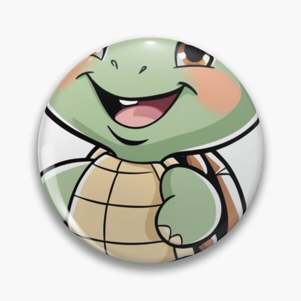 Item preview, "Adorable Smiling Chibi Turtle - Cute and Playful Cartoon Design" designed and sold by IINSPIRA.
