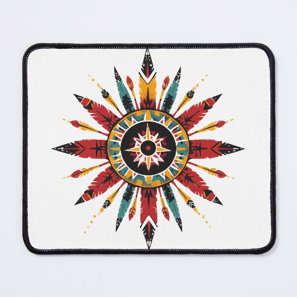 Item preview, Geometric Tribal Sun Inspired by Native American Art designed and sold by daila70.