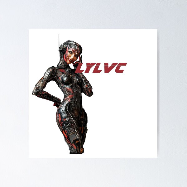 Item preview, LYLVC - RED ROBOT TRANSPARENT WHITE designed and sold by lylvcband.