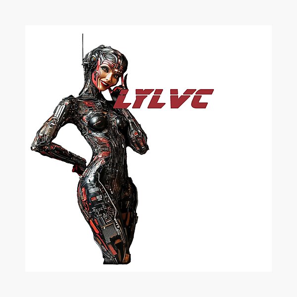 Item preview, LYLVC - RED ROBOT TRANSPARENT WHITE designed and sold by lylvcband.
