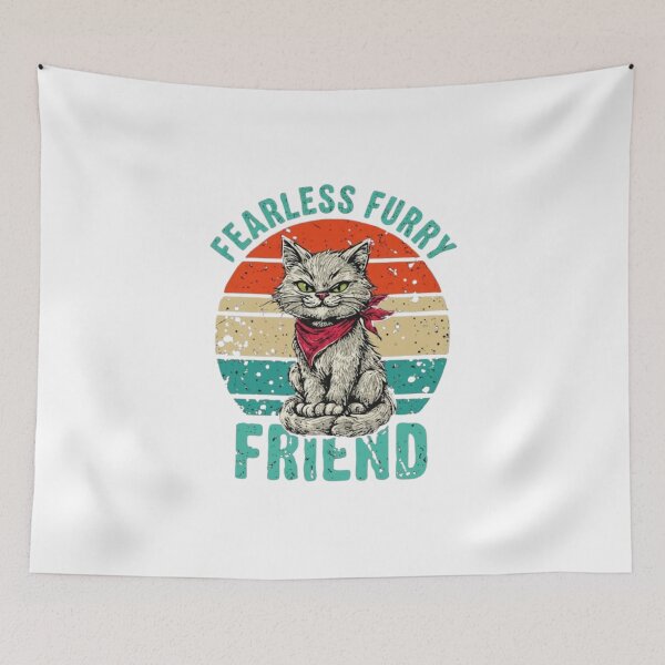 Item preview, Fearless Furry Friend - Courageous Animal Art designed and sold by Colorful-Garden.