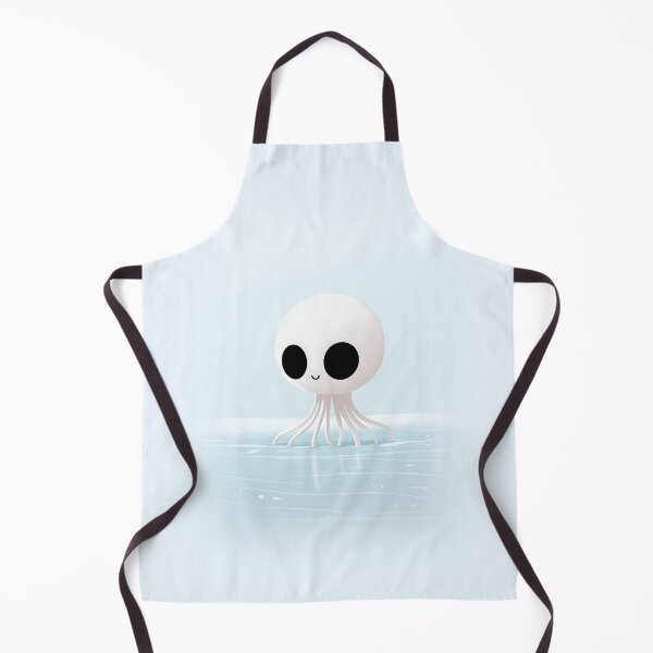 Item preview, Adorable White Alien With Tentacle designed and sold by GoldenTealArts.