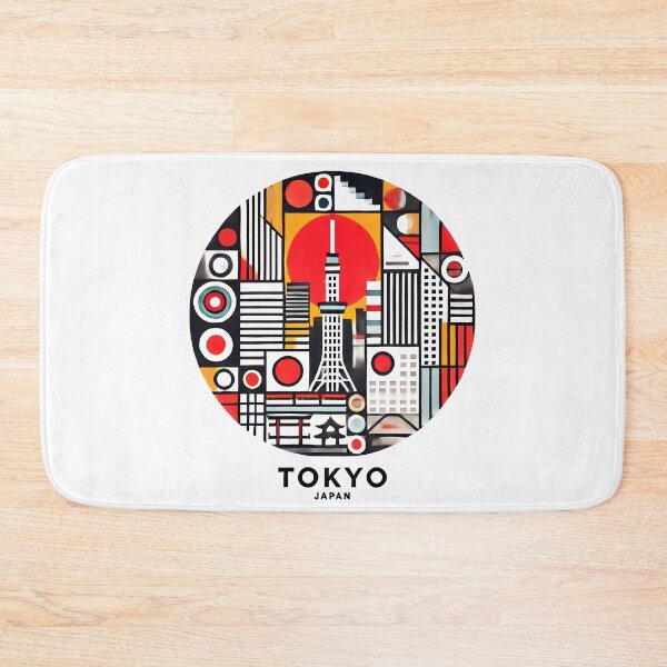 Item preview, Tokyo, Japan Cubism Art – Contemporary Travel Design designed and sold by OzzFrequency.