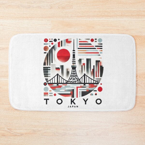 Item preview, Tokyo, Japan Cubism Art – Contemporary Travel Design designed and sold by OzzFrequency.