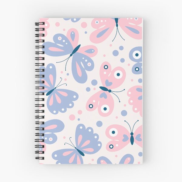 Aperçu de l'œuvre Papillons pastel roses et bleus mignons créée et vendue par enchantededits.