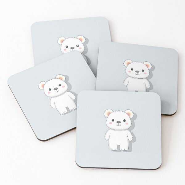 Item preview, Cute White Bear Cartoon Illustration designed and sold by GoldenTealArts.