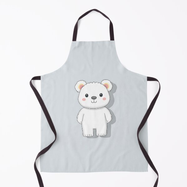 Item preview, Cute White Bear Cartoon Illustration designed and sold by GoldenTealArts.