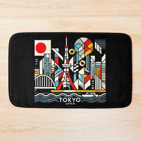 Item preview, Tokyo, Japan Cubism Art – Contemporary Travel Design designed and sold by OzzFrequency.