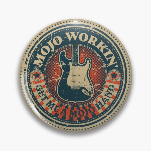 Item preview, Retro Mojo Workin’ Blues Emblem designed and sold by wickedpretty.