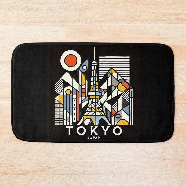Item preview, Tokyo, Japan Cubism Art – Contemporary Travel Design designed and sold by OzzFrequency.