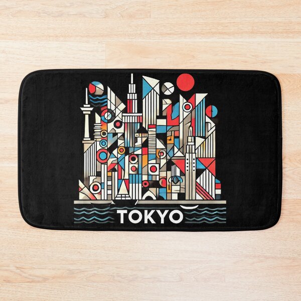 Item preview, Tokyo, Japan Cubism Art – Contemporary Travel Design designed and sold by OzzFrequency.