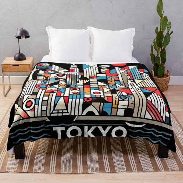Item preview, Tokyo, Japan Cubism Art – Contemporary Travel Design designed and sold by OzzFrequency.