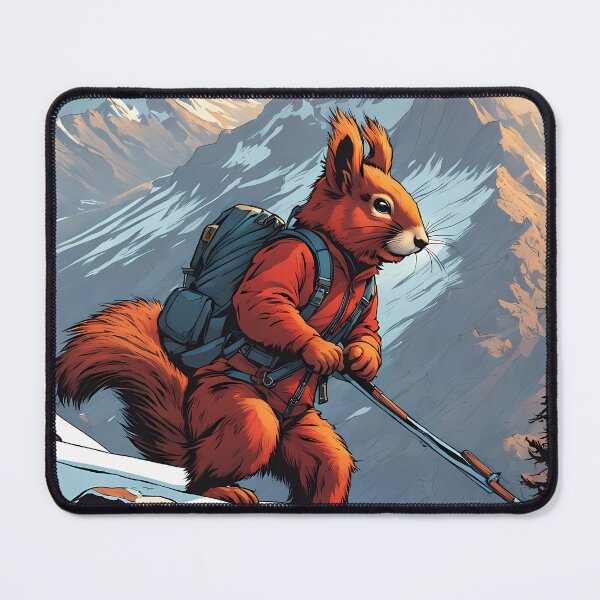 Item preview, Red Squirrel climbing a mountain designed and sold by Colin Bentham.
