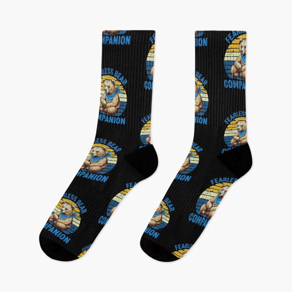 Item preview, Fearless Bear Companion - Adventure-Inspired Bold Wildlife Design designed and sold by Colorful-Garden.