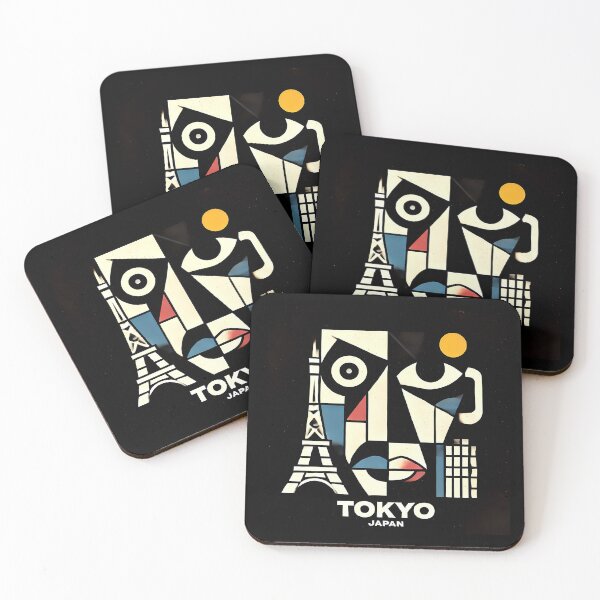 Item preview, Tokyo, Japan Cubism Art – Contemporary Travel Design designed and sold by OzzFrequency.