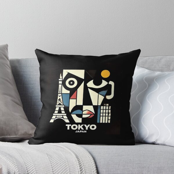Item preview, Tokyo, Japan Cubism Art – Contemporary Travel Design designed and sold by OzzFrequency.
