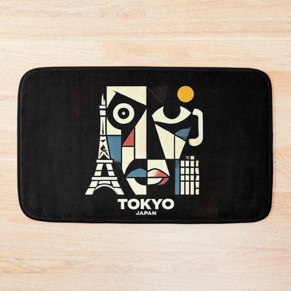 Item preview, Tokyo, Japan Cubism Art – Contemporary Travel Design designed and sold by OzzFrequency.