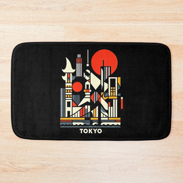 Item preview, Tokyo, Japan Cubism Art – Contemporary Travel Design designed and sold by OzzFrequency.